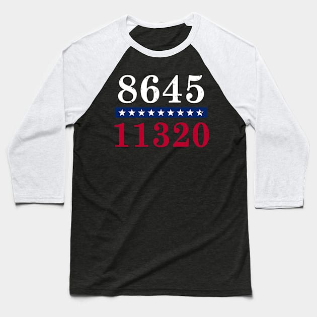 Anti Trump 8645 Vote Election Baseball T-Shirt by PixelArt